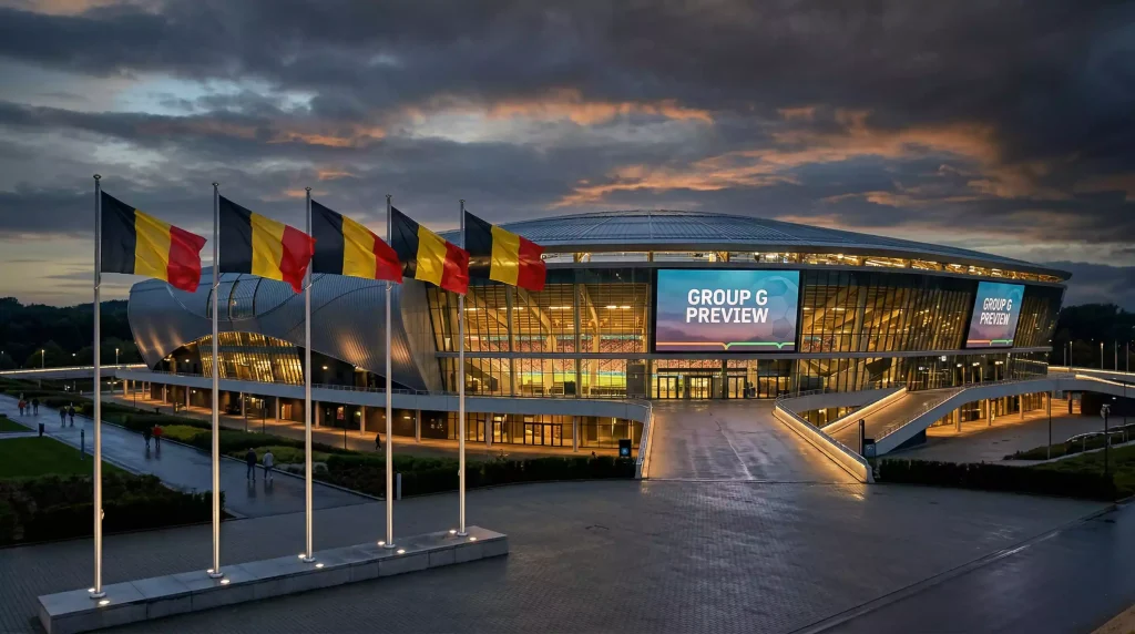 World Cup 2026 Group G featuring Belgium, Egypt, Iran and New Zealand competing across North American venues