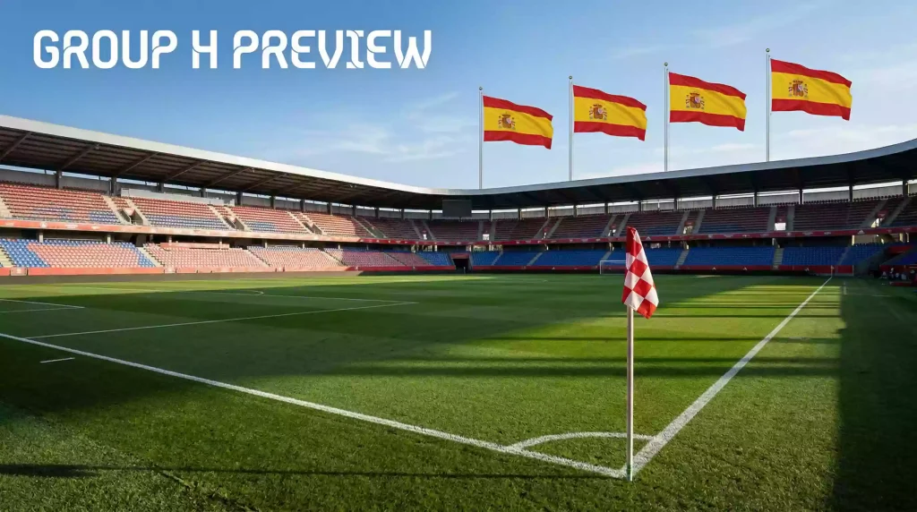 World Cup 2026 Group H featuring Spain, Cape Verde, Saudi Arabia and Uruguay competing for knockout stage qualification