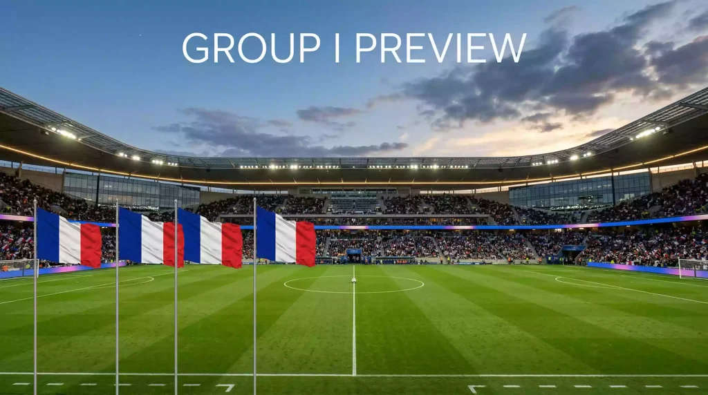 World Cup 2026 Group I featuring France, Senegal, Norway and Iraq battling across American venues
